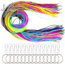 Carica l'immagine nel visualizzatore di Gallery, Surepromise Corde Scoubidou, in plastica, 200 pezzi, realizzate a mano, in...