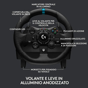 Logitech G923 TRUEFORCE Volante da Corsa e Pedali per Xbox Series X/S, Xbox One