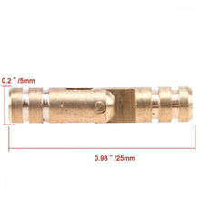 Carica l&#39;immagine nel visualizzatore di Gallery, Mini cerniere a scomparsa cilindriche in ottone, confezione da 25 x 5 mm,...