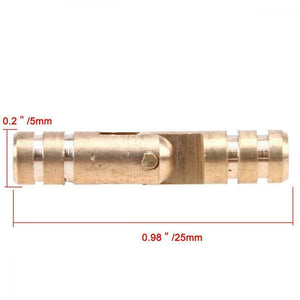 Mini cerniere a scomparsa cilindriche in ottone, confezione da 25 x 5 mm,...