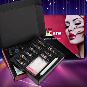 Poligel per unghie, TopDirect 8 colori 15ml Kit Semipermanente Unghie Gel UV...