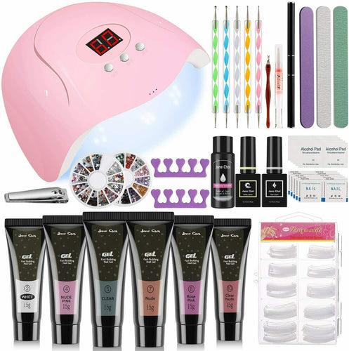 54W UV Lampada Kit Unghie Gel Completo,Jane Choi Extension Set...