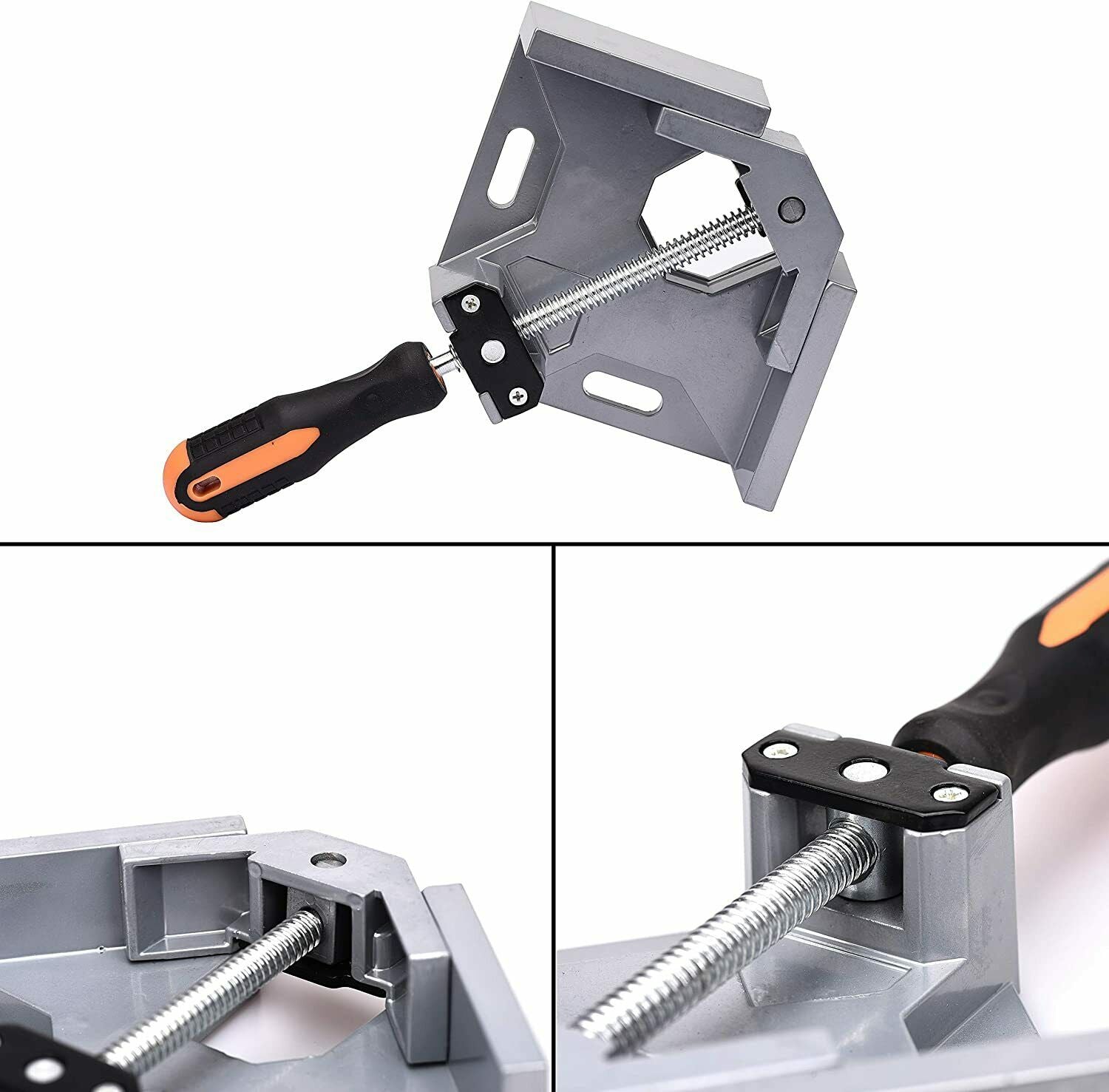 2 Morsetti Angolari 90° Per Legno E Saldatura - In Lega Di Alluminio Con Manico Ergonomico | Regolabili E Versatili - Foto 6