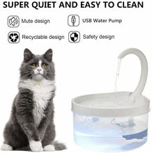 Carica l&#39;immagine nel visualizzatore di Gallery, Shaying Dispenser d&#39;Acqua per Animali Domestici Fontanella Gatti 67oz /...