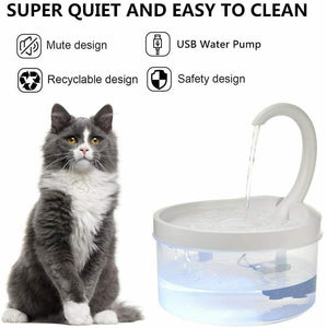 Shaying Dispenser d'Acqua per Animali Domestici Fontanella Gatti 67oz /...