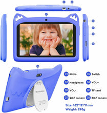 Carica l&#39;immagine nel visualizzatore di Gallery, Tablet 7 Pollici con WiFi Offerte, Andriod 9.0 Quad Core 3GB RAM+32 GB blue