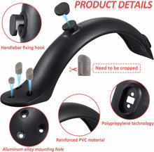 Carica l&#39;immagine nel visualizzatore di Gallery, Parafango posteriore di ricambio compatibile per Xiaomi M365 / M365 PRO Nero