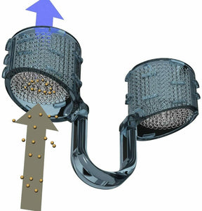 Filtro da naso per polvere polline trucioli e spore tra 20 60 micron + 30 filtri