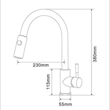 Carica l&#39;immagine nel visualizzatore di Gallery, HOMELODY Miscelatore Cucina con Doccetta Estraibile Girevole a 360° 2...