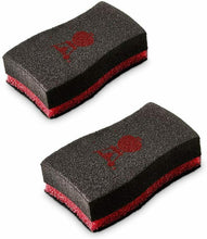 Carica l'immagine nel visualizzatore di Gallery, 2 x Spugne abrasive per barbecue BBQ per pulizia griglia Weber 17688 doppio lato