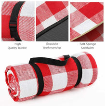Carica l&#39;immagine nel visualizzatore di Gallery, Simpeak 200 x 200cm Coperta da Picnic Impermeabile e 200x200, Rosso Bianco