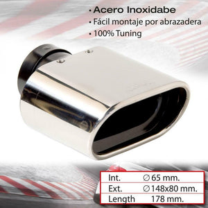 SUMEX 4008075 Race Sport - Terminale di Scarico Inox DTM-2, Rettangolare
