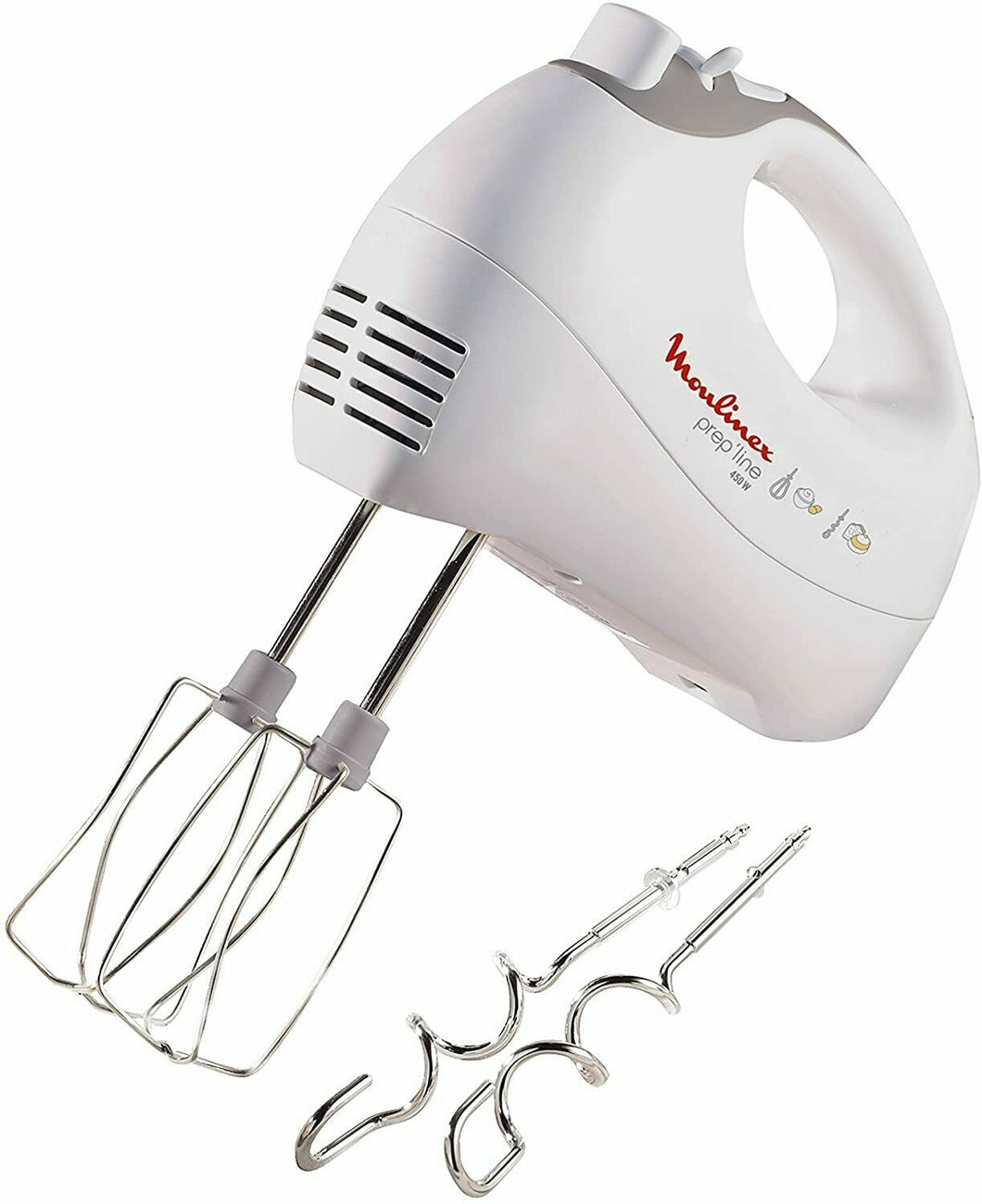 Sbattitore A 5 Velocità Con 2 Set di Fruste Montatura A Neve, Moulinex Prep Line