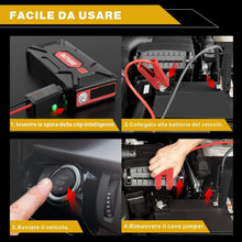 Carica l'immagine nel visualizzatore di Gallery, BuTure Avviatore Batteria Auto, 1600A 20000mAh Booster Avviamento Auto...