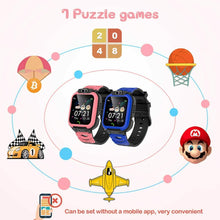 Carica l&#39;immagine nel visualizzatore di Gallery, Smartwatch Bambini con Musica MP3 Video - Orologio Intelligente 7 Blu