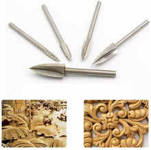 Carica l'immagine nel visualizzatore di Gallery, 5pcs Set Strumenti di Intaglio per Radici, Frese in Legno Metallo...