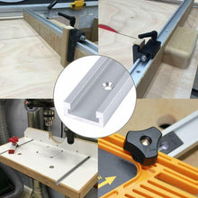 Carica l'immagine nel visualizzatore di Gallery, Hilitand - 1 Pz 400 millimetri in lega d'alluminio T-Track T-Slot Track e 4 Viti
