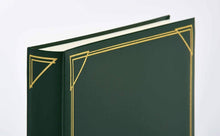 Carica l&#39;immagine nel visualizzatore di Gallery, Album Fotografico Adesivo Grande, 100 Pagine, Copertina in pelle PVC Verde 30x30