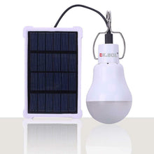 Carica l'immagine nel visualizzatore di Gallery, KK.BOL, lampadina a LED portatile con pannello solare, ricaricabile, per la...