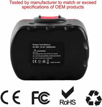 Carica l'immagine nel visualizzatore di Gallery, Batteria Sostitutiva da 14.4V 3000mAh Ni-MH per BOSCH BAT038 BAT040 BAT041