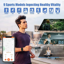 Carica l&#39;immagine nel visualizzatore di Gallery, AIKELA Smartwatch, Orologio Fitness con Saturimetro (SpO2)/Misuratore nero