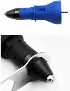 Kit adattatore rivetto per trapano elettrico, con dado, Blu