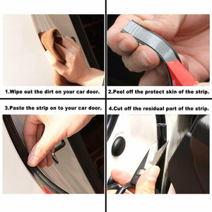 Guarnizione per portiera auto, Striscia sigillante auto adesiva, Universale, 5 m
