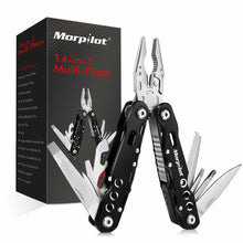 Carica l'immagine nel visualizzatore di Gallery, Pinza Multiuso 14 in 1 Morpilot Multitool in Acciaio Inox Coltellino Svizzero
