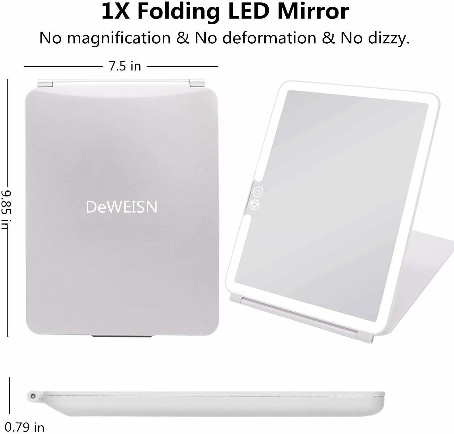 Deweisn lighted makeup mirror hotsell