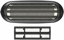 Carica l&#39;immagine nel visualizzatore di Gallery, Testina di ricambio a lamina per rasoio elettrico Braun 10B / 20B Nero, Serie 1