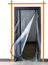 Carica l'immagine nel visualizzatore di Gallery, Porta temporanea anti polvere per cantiere, Pellicola con cerniera 220 x 112 cm