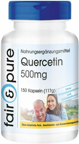 Quercetina 500 mg - Vegan - Alto dosaggio - 150 Capsule