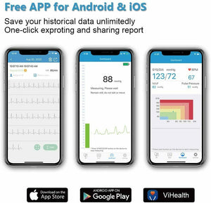 Wellue Armfit Plus Monitor della Pressione Sanguigna Bluetooth con ECG,...