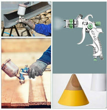 Carica l'immagine nel visualizzatore di Gallery, HUKOER HVLP Kit di attrezzi per pistola a spruzzo gravitazionale con ugelli...