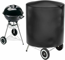 Carica l&#39;immagine nel visualizzatore di Gallery, Copertura impermeabile per barbecue rotondo 70x75 cm, Protezione a campana nero