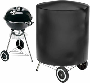 Copertura impermeabile per barbecue rotondo 70x75 cm, Protezione a campana nero