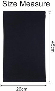Scaldacollo in pile elastico antivento, Cappello protezione tubolare da 45 cm