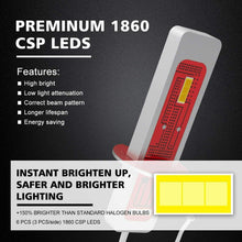 Carica l&#39;immagine nel visualizzatore di Gallery, 2 x Lampade Led per fari auto, Attacco H3 per fendinebbia, 6000K 2000LM 12 V