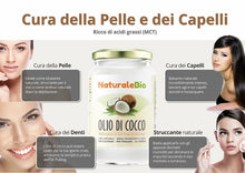 Carica l'immagine nel visualizzatore di Gallery, Olio di Cocco Biologico Extra Vergine 500 ml, Crudo e Spremuto a Freddo Organico