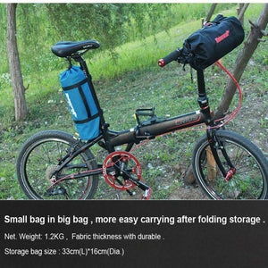 Selighting Borsa per Bicicletta Pieghevole Sacchetto Porta Bici Verde