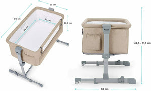 Kinderkraft Culla da Affiancare NESTE UP, Lettino Co-Sleeping, Regolabile,...