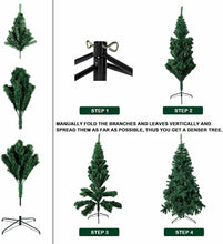 Carica l'immagine nel visualizzatore di Gallery, ALBERO DI NATALE REALISTICO PINO VERDE SUPER FOLTO 150  CM NATURALE