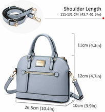 Carica l'immagine nel visualizzatore di Gallery, LOVEVOOK Borsa a tracolla a Tracolla da Donna con Doppia E-light Blue