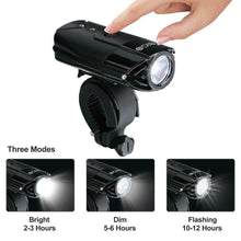 Carica l&#39;immagine nel visualizzatore di Gallery, BIGO Luce Anteriore Bici USB Ricaricabile 2000 mAh/900LM Fanale per MTB a...