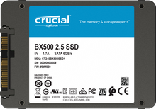 Carica l&#39;immagine nel visualizzatore di Gallery, HARD DISK SSD 2,5&quot; STATO SOLIDO 120GB CRUCIAL BX500 CT120BX500SSD1