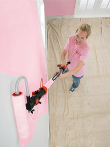 Black+Decker Speedyroller Rullo Verniciatura, Testa girevole