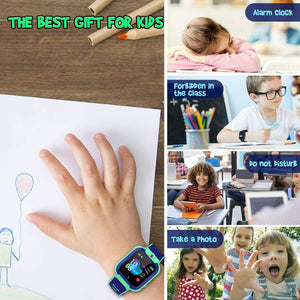 Winnes GPS Orologio Smartwatch per bambini, impermeabile, con verde