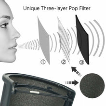 Carica l'immagine nel visualizzatore di Gallery, Microfono Filtro Antipop Antivento con Strato Schiuma per Studio Registrazione