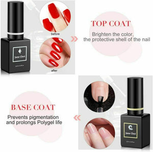 Unghie Kit, 4 Colori Acrygel Gel (Bianco, Rosa Nudo, Trasparente,...