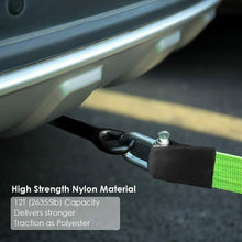 Carica l'immagine nel visualizzatore di Gallery, FIXKIT Cinghia Traino Fuoristrada Auto 12T, Poliestere Heavy Duty Corda...